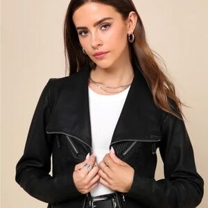 Lulu's Black Leather Jacket